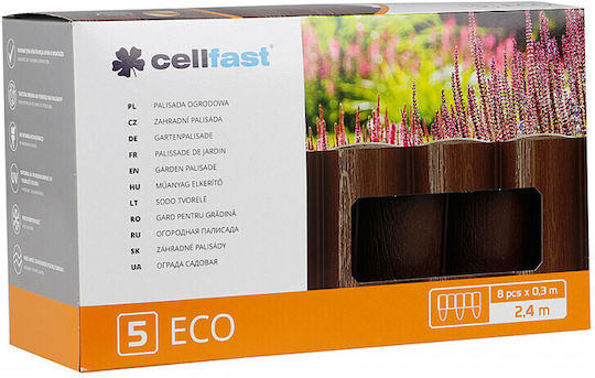 Cellfast Plastic Garden Hedge In Brown Colour 17x24cm 5 Pieces