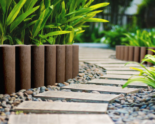 Cellfast Plastic Garden Hedge In Brown Colour 17x24cm 5 Pieces