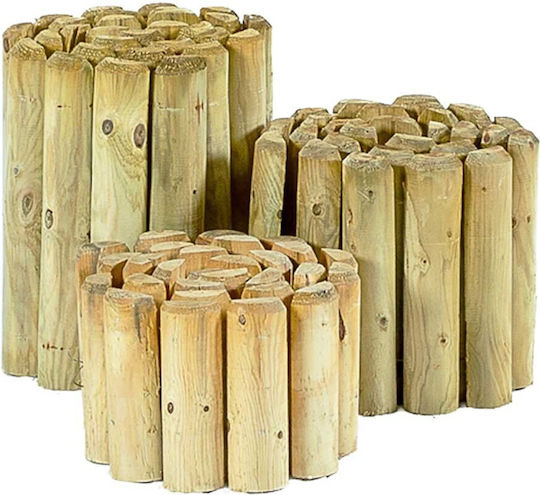 Dom Wood Wooden Garden Hedge in Beige Colour 30cm x 2m
