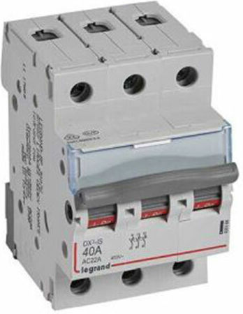 Legrand DX3 Τριπολικός Διακόπτης Ράγας 400V 63A