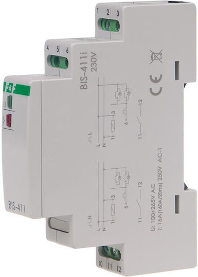 F&F Comutator Monopolar De Șină 230V 16A