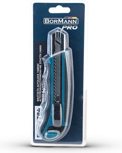 Bormann Pro Κοπίδι Φαλτσέτα BHT7724 Ασφαλείας με Πλαστικό Σώμα και Πλάτος Λάμας 18mm