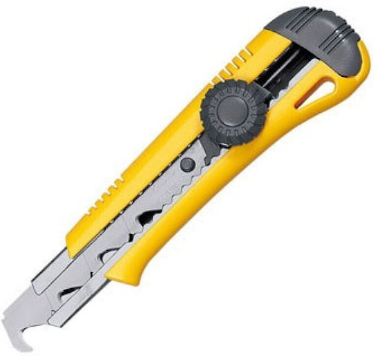 KDS Folding Knife Security with Blade Width 18mm Yellow