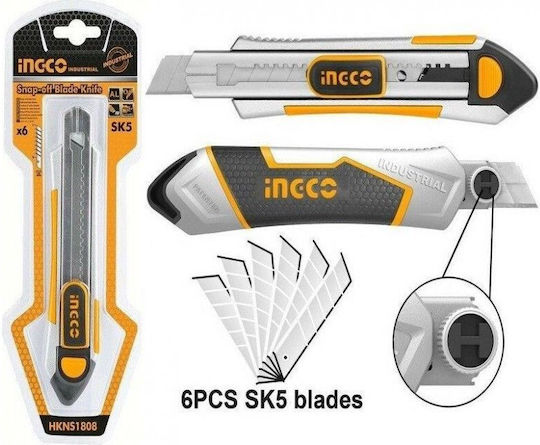 Ingco Folding Knife with Blade Width 18mm