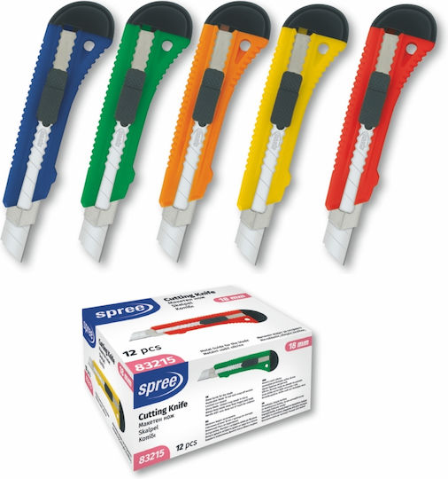 Spree Sicherheitsmesser & Metallführung 18mm Verschiedene Farben