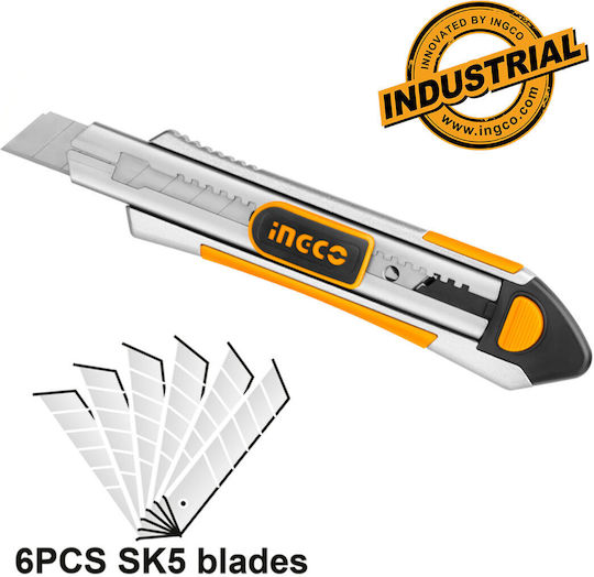 Ingco Folding Knife with Blade Width 18mm