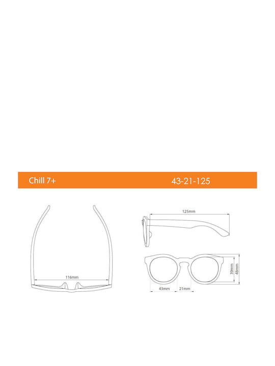 Real Shades Chill Youth Unbreakable Kids Sunglasses Pancake Batter For 7+ Years