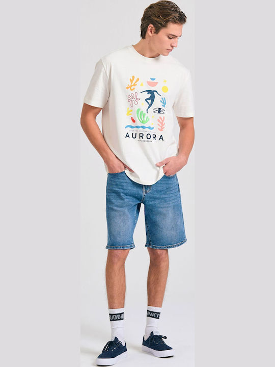 Tricou Multicolour, White