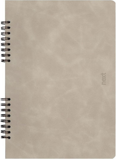 Next Spiral Heft Geregelt B5 70 Blätter 2 Themen Premium Beige 1Stück