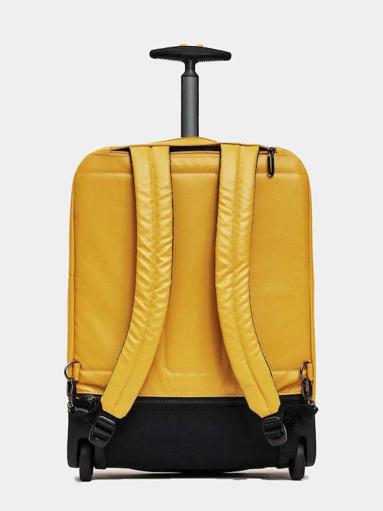 Mandarina Duck Logoduck Kabinen-Stoffkoffer Gelb mit 4 Rädern Höhe 52cm