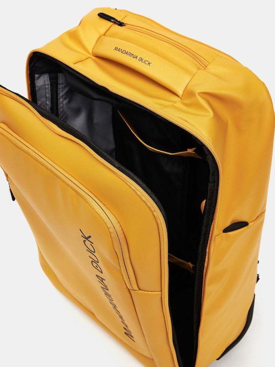 Mandarina Duck Logoduck Kabinen-Stoffkoffer Gelb mit 4 Rädern Höhe 52cm