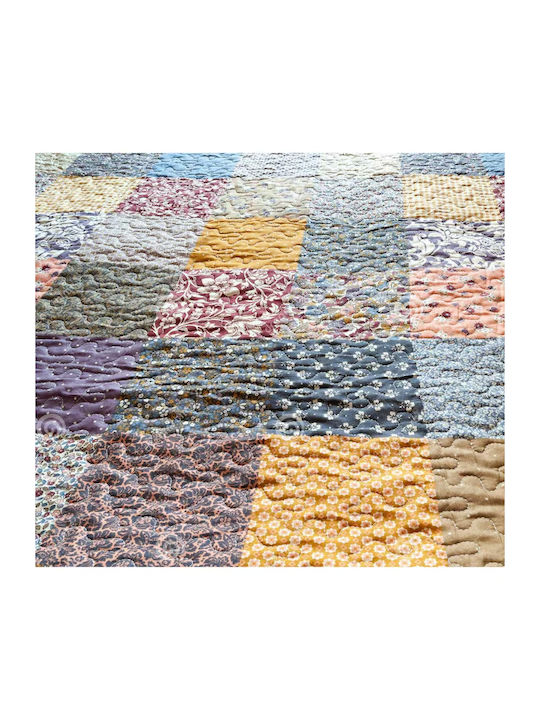 Κουβερλί Μονό από Πολυεστέρα Multicolored 140x200cm
