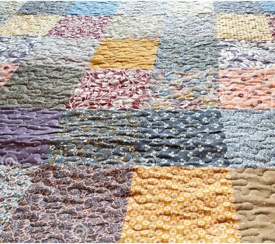 Κουβερλί Μονό από Πολυεστέρα Multicolored 140x200cm