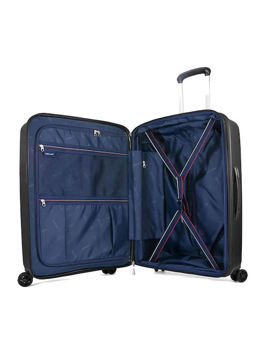 Verage Spinner Mare Valiză De Călătorie Dură Polar Blue Cu 4 Roți Înălțime 78 Cm