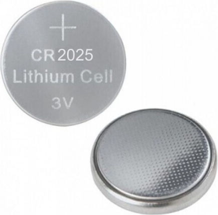 Powertech PT-1211 Lithium Watch Battery CR2025 3V 1pcs