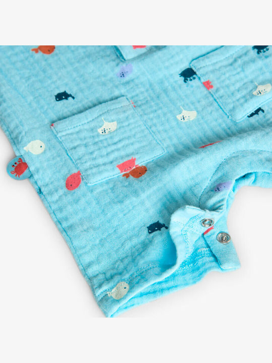Boboli Baby Bodysuit Short-Sleeved Blue