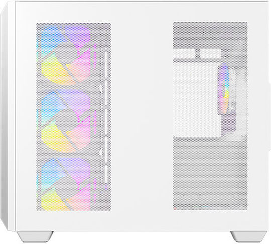 Antec C5 Gaming Midi Tower Κουτί Υπολογιστή με Πλαϊνό Παράθυρο και RGB Φωτισμό Λευκό