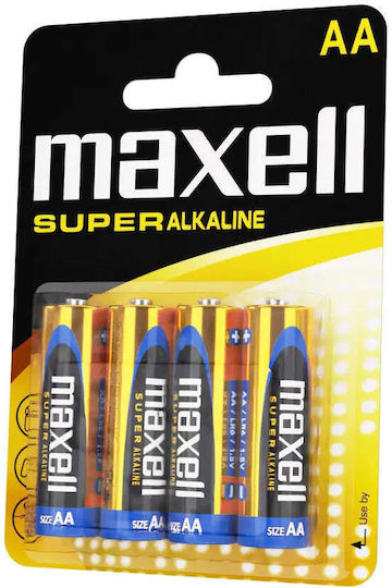 Maxell Super Alkaline Alcaline AA 1.5V 4buc
