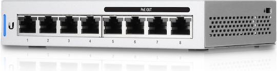 Ubiquiti Unifi Switch 8 Managed PoE+ Switch με 8 Θύρες Gigabit (1Gbps) Ethernet