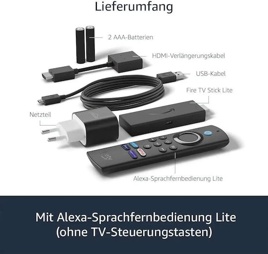 Amazon Smart TV Stick Fire Full HD Wi-Fi / HDMI Alexa Compatible