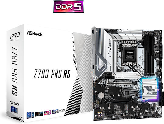 ASRock Z790 Pro RS Motherboard ATX με Intel 1700 Socket 90-MXBK40-A0UAYZ