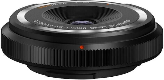 Crop Φωτογραφικός Φακός Body Cap 9mm f/8 Fisheye για Micro Four Thirds (MFT) Mount Μαύρος
