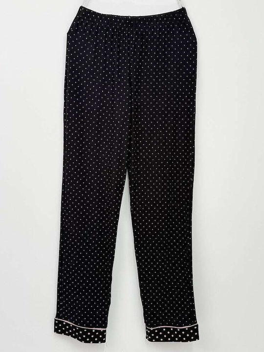 Fuanna Winter Women's Pyjama Set Black