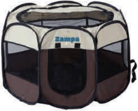 Zampa Foldable Fabric Dog Park 60x60x60cm Grey