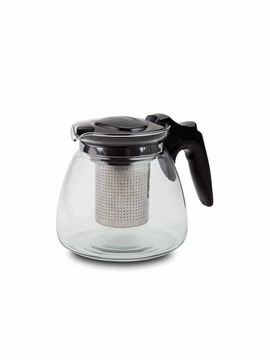 Ceainic cu Filtru Sticlă Transparent 900ml