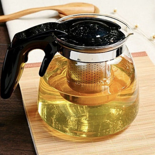 Teapot with Filter Glass Transparent 900ml