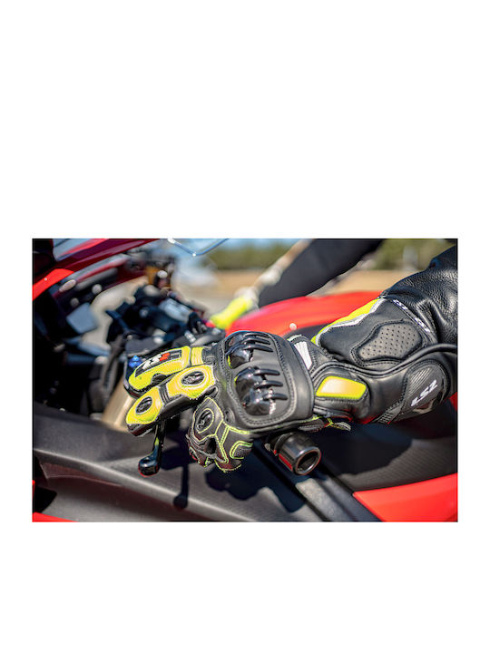 LS2 Swift Men's Motorcycle Gloves Leather Black/Red