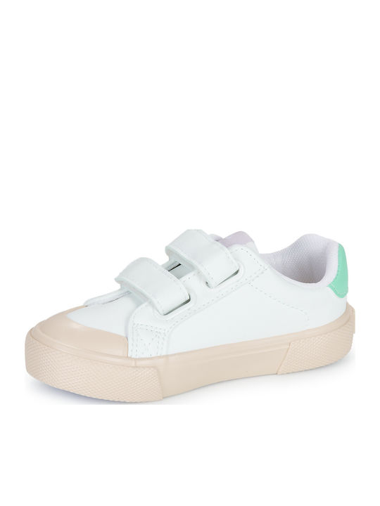 Kinder Sneakers mit Klettverschluss Weiß
