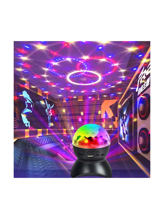 Globe Disco Crystal Magic Ball Rgb Led Bluetooth Speaker Music Rotating Light Effects