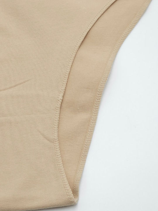 Damen Slip Beige