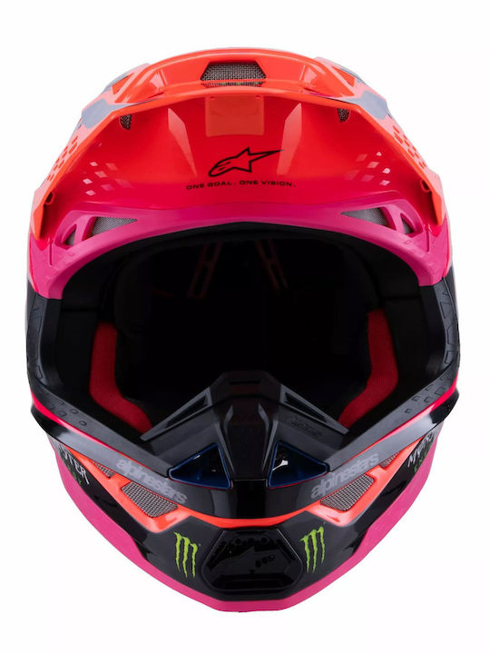 Alpinestars Supertech M10 Deegan Orange/Pink/Purple Κράνος Μηχανής Motocross ECE 22.06