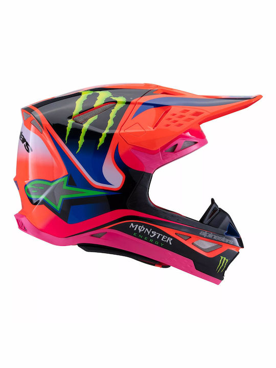 Alpinestars Supertech M10 Deegan Orange/Pink/Purple Κράνος Μηχανής Motocross ECE 22.06