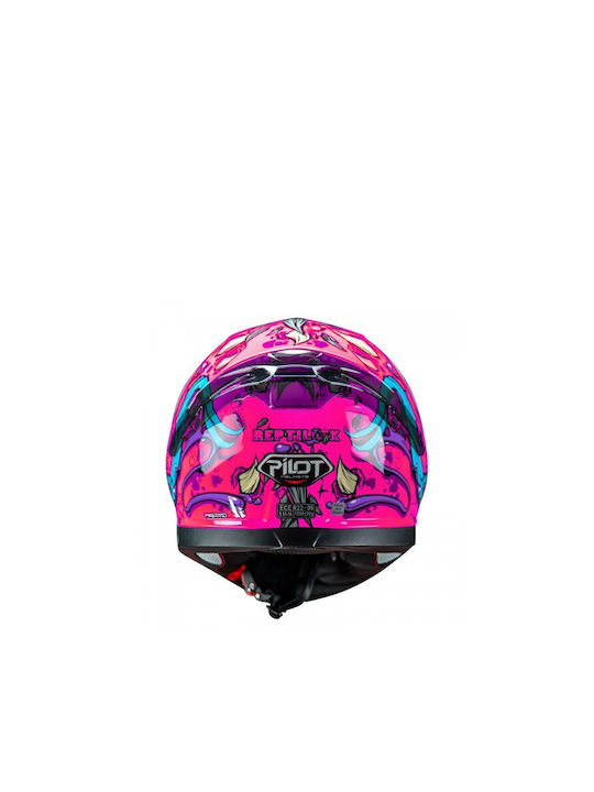 Pilot Snake SV Full Face με Sun Visor ECE 22.06 Reptile-X Pink Gloss Pilot Snake SV Full Face με Sun Visor ECE 22.06 Reptile-X Pink Gloss
