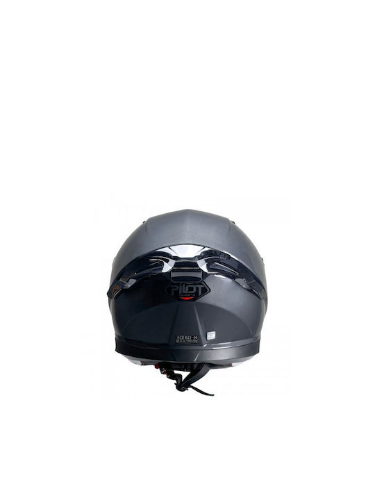 Pilot Snake sv Magnetic Metallic Gloss Motorcycle Helmet Full Face ECE 22.06 1550gr with Sunvisor