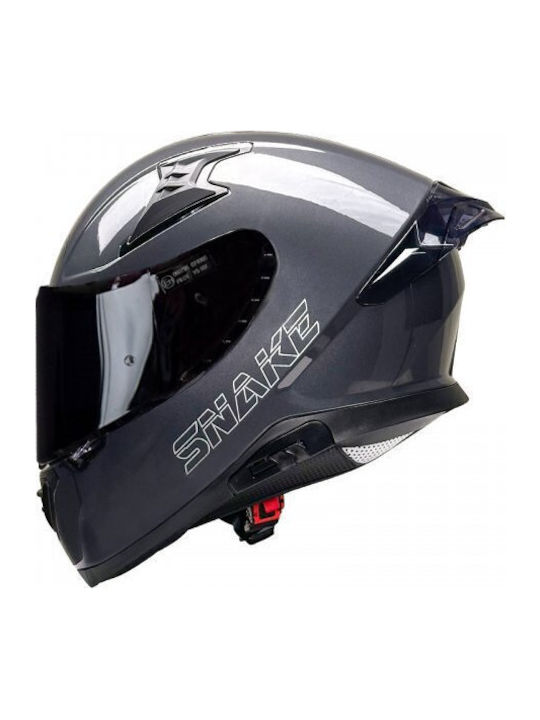 Pilot Snake sv Magnetic Metallic Gloss Motorcycle Helmet Full Face ECE 22.06 1550gr with Sunvisor