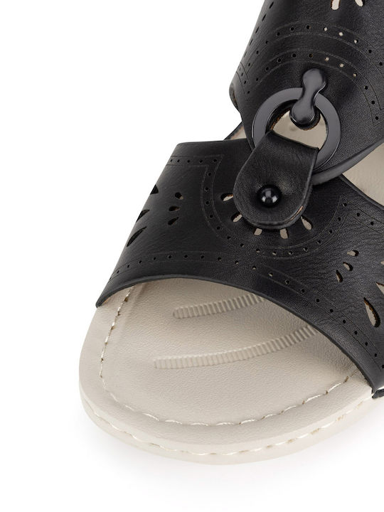 Platforme Dama Tip Slip On Negre