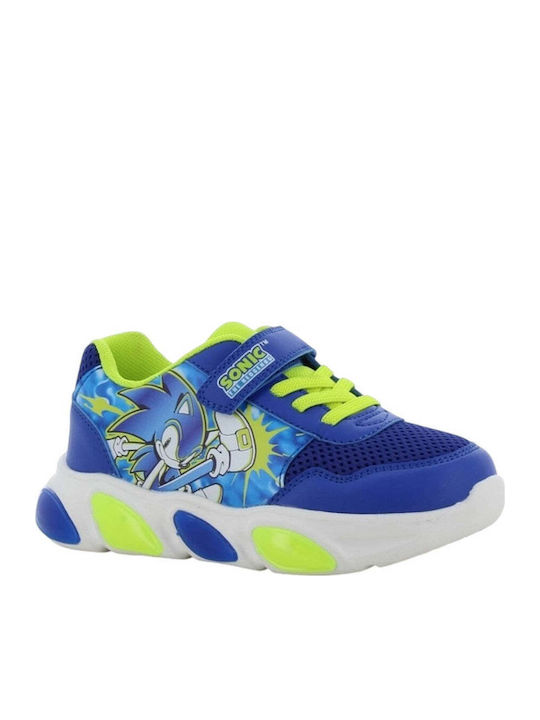 Kids Sneakers Anatomic with Scratch & Lights Blue