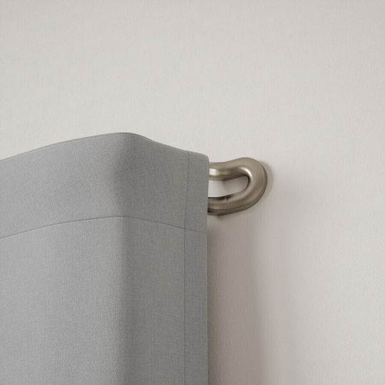Umbra Extendable Metallic Curtain Pole Midnight Double with Rod Ø19mm 107-305cm Nickel Matt