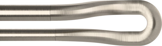 Umbra Extendable Metallic Curtain Pole Midnight Double with Rod Ø19mm 107-305cm Nickel Matt
