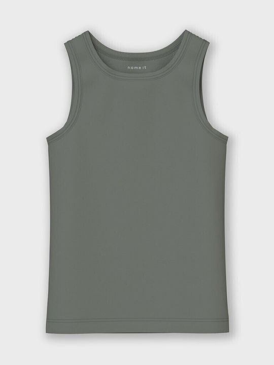 Name It Set of Kids' Undershirts Haki 2pcs