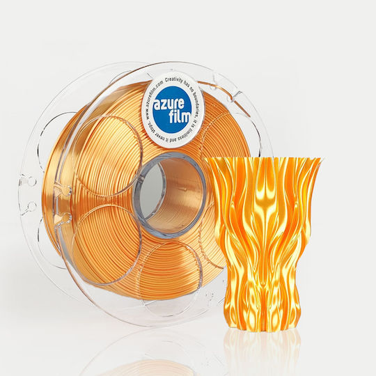 Azurefilm PLA 3D Drucker Filament 1.75mm Flammen-Orange 1kg 1 Stück (Spule)