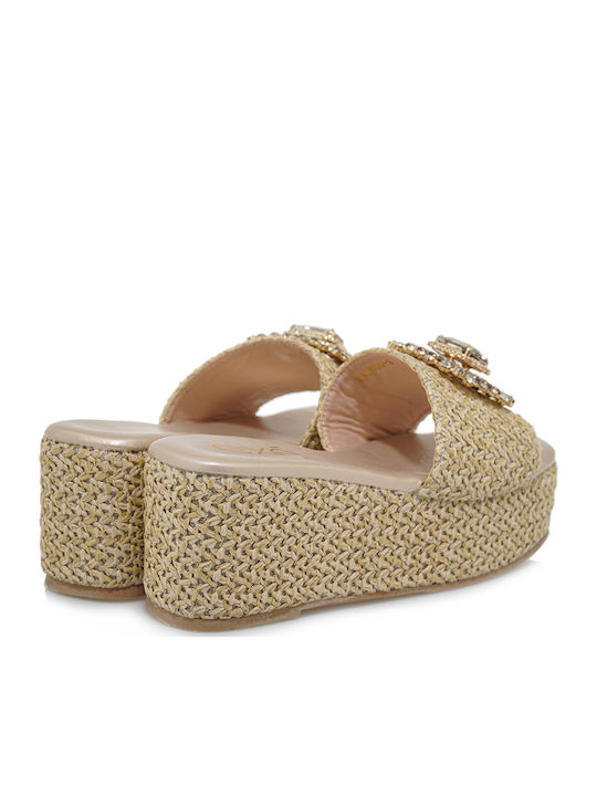 Women's Platform Shoes Beige