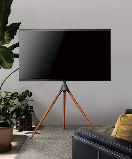 Powertech PT-1400 Suport TV pardoseală până la 65" și 32kg Argintiu
