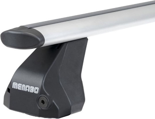 Menabo 130cm. (with Roof Rack Legs) Silver