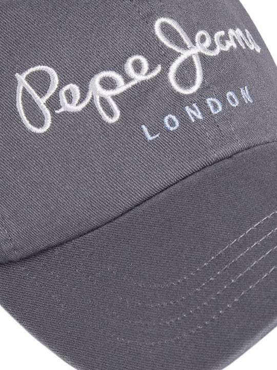 Pepe Jeans Παιδικό Καπέλο Jockey Υφασμάτινο NOA Γκρι