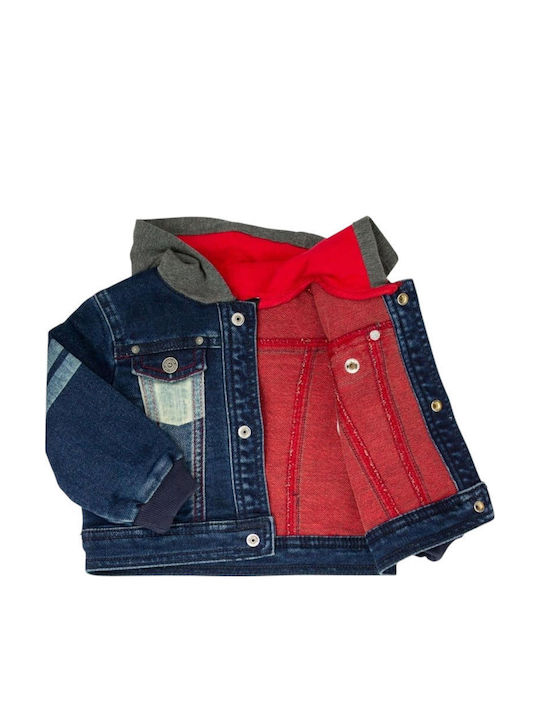 Παιδικό Τζιν Μπουφάν με Κουκούλα Denim